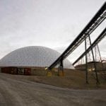 White Dry Bulk Storage dome