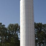 white epoxy potable water standpipe