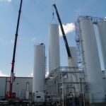 Welded Tanks with crane