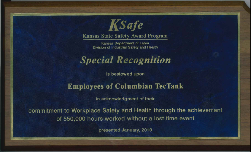 employee safety award