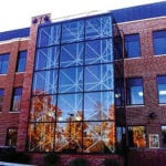 completed glass front of building