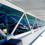 glass walled building from outside