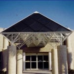 Walkway with Glass Cover