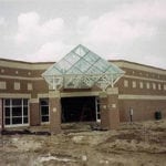 Walkway with Glass Cover
