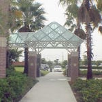 Walkway with Glass Cover