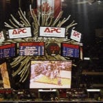Arena View of Hanging Screens