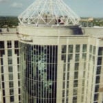 Trusses on the top of a building