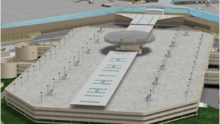 Arial Rendering of airport