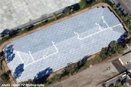 aging reservoir gets a new cover
