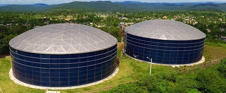 1000 M3 Glass Lined Water Storage Tanks For Drinking Water Storage