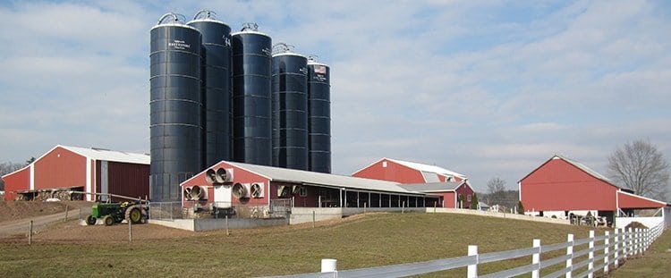 Upright Silo Capacity Chart