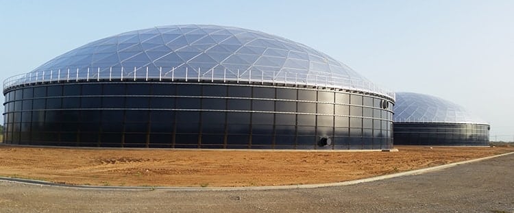 1000 M3 Glass Lined Water Storage Tanks For Drinking Water Storage