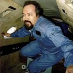 Man in Zero G Environment