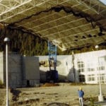 outdoor covering under construction