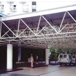 cover over drive up area