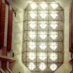 garnet cut shaped lighting fixture