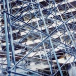 Close up of trusses