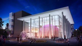 SFA Planetarium at Night