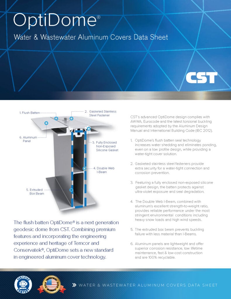 Optidome wastewater Data Sheet