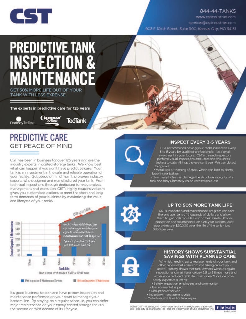 Predictive Tank Inspection Maint. Flyer Thumbnail